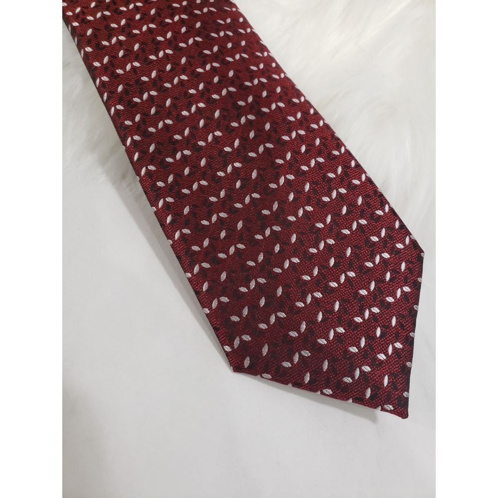 ALFATECH BY ALFANI Stain Resistant Thornton Mini Tie In WINE BURGUNDY FALL